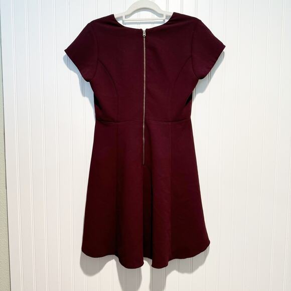 Wilfred Purple Fit Flare Dress Japanese Fabric Size 6 - Picture 7 of 7